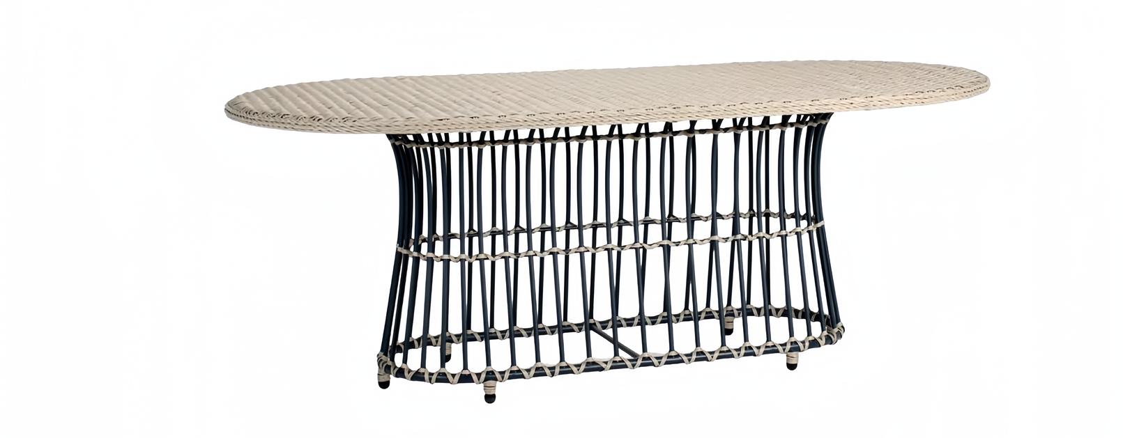 Couchtisch Luxus Moderner Cremeweiß Hochwertig Rattan Design Kaffeetisch
