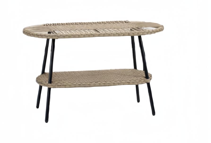 Couchtisch Luxus Möbel Terrasse Design Hochwertig Rattan Oval Modern Möbel