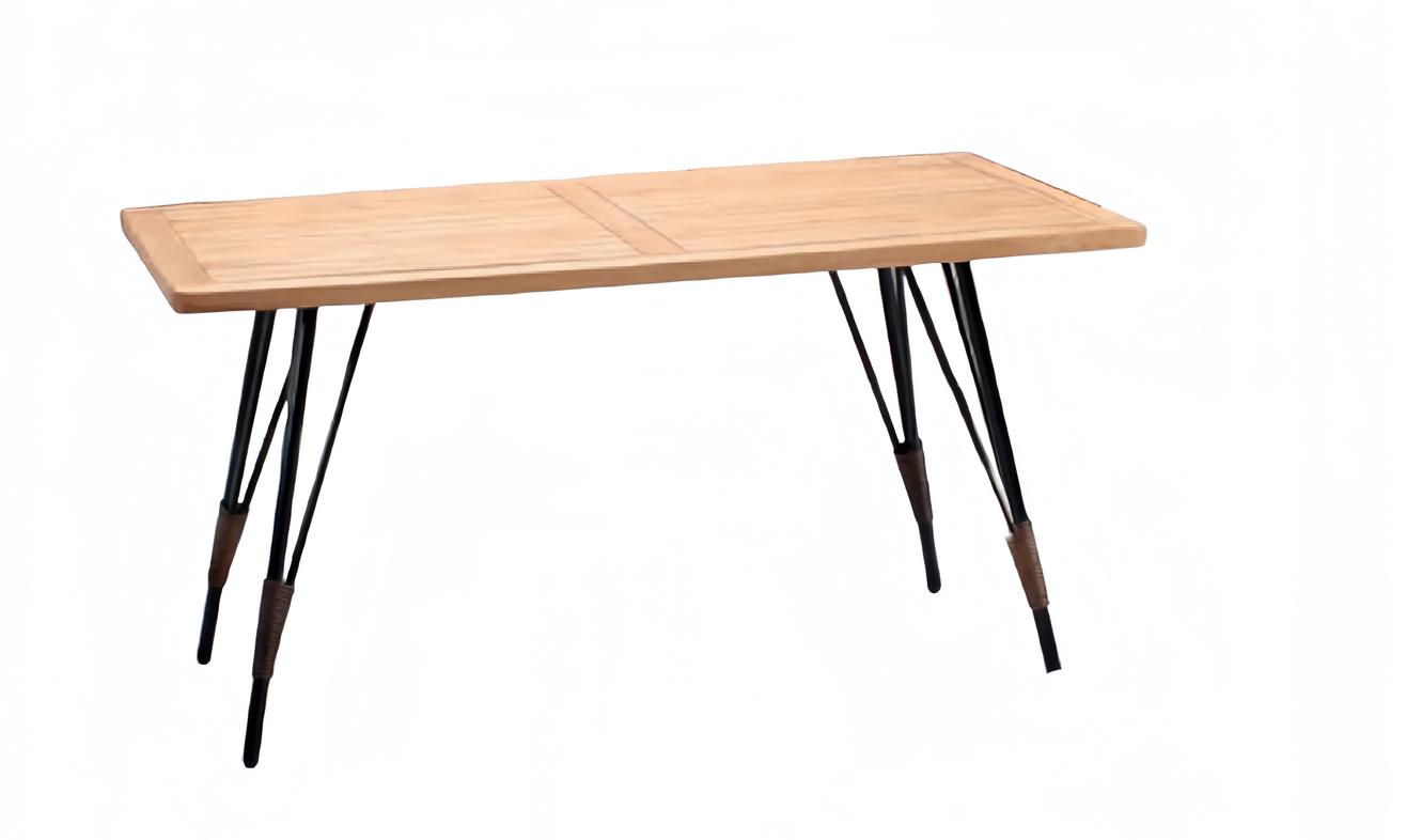 Couchtisch Luxus Möbel Terrasse Design Hochwertig Rattan Rechteckig Modern