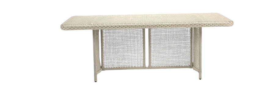 Couchtisch Hochwertig Luxus Rattan Grau Moderner Kaffeetisch Beistell Design