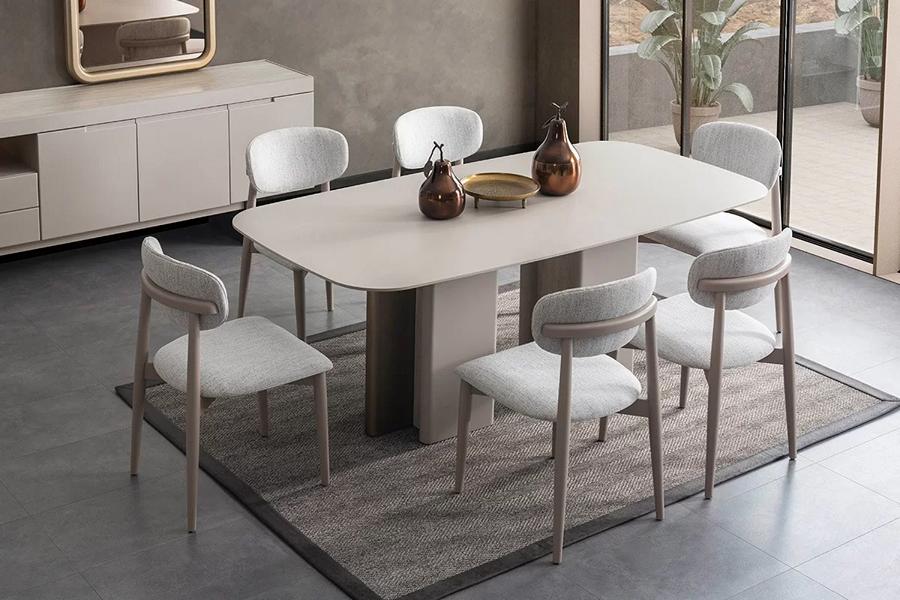Esstisch Tisch Esstische Tische Esszimmer Möbel Einrichtung Beige 204x104