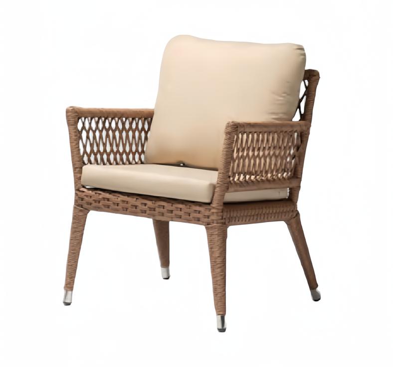 Sessel Braun Design Couch Sofa Relax Hochwertig Rattan Polster Sitzer Luxus