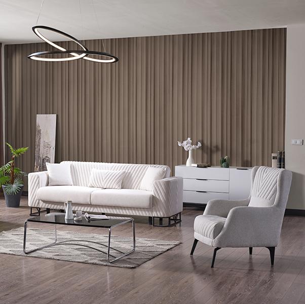 Wohnzimmer Sofagarnitur Dreisitzer Sessel Couch Set Sofa 3 Sitzer Luxus Sessel