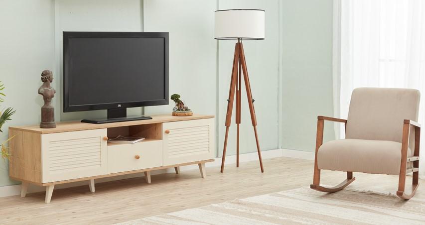 Schicker TV-Schrank Wohnzimmer im modernen Stil RTV Kommode Sideboard