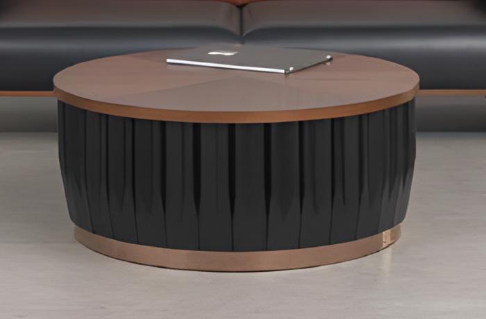 Couchtisch Büro Arbeitszimmer Design 100 cm Couchtisch Modern Tische Schwarz Neu