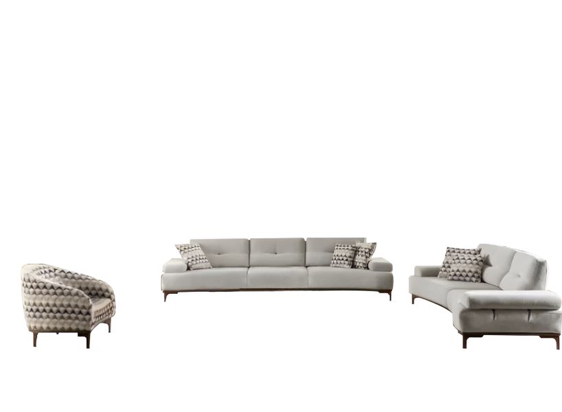 Sofaset Couchgarnitur Sessel Wohnzimmergarnitur Sitzmöbel Ausziehbares 3-Sitzern