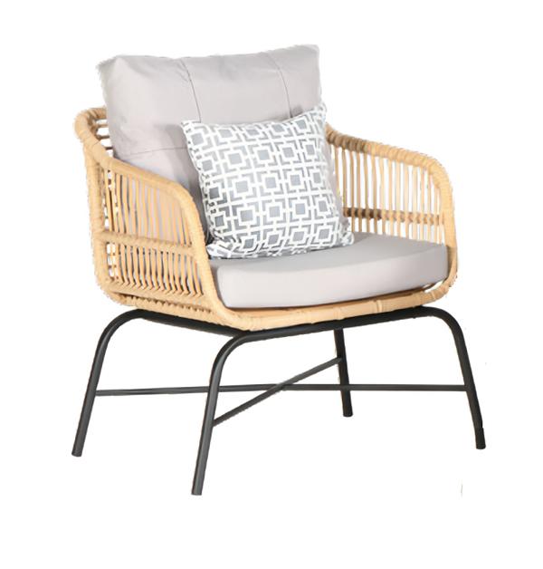 Sessel Lounge Polsterung Gartenmöbel Veranda Terrasse Balkon Modern Hochwertig