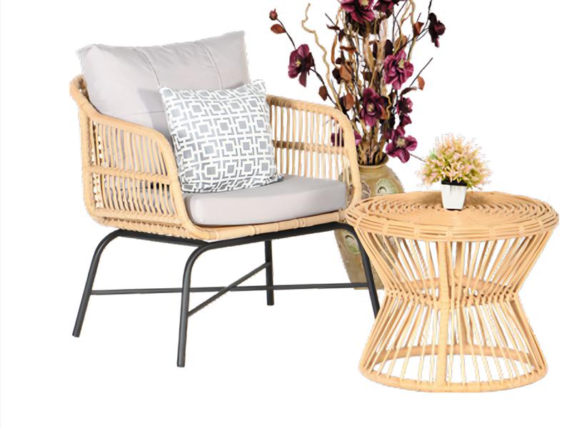 Set 2tlg GartenMöbel Sitzmöbel Sofagarnitur Terrasse Couchtisch Hochwertiges