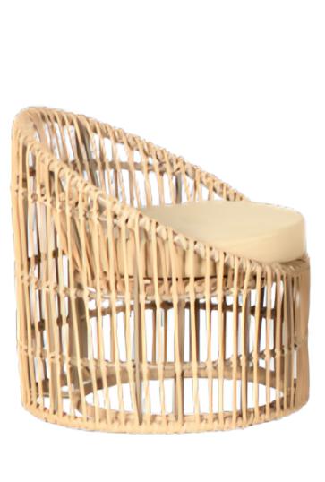 Sessel Gartenmöbel Sitz Veranda Lounge Terrasse Balkon Modern Polsterung Beige