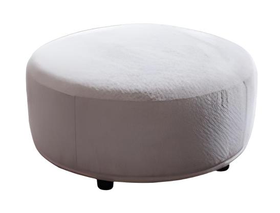 Pouf Hocker Runder Fußhocker Komfort Beistellhocker Polsterhocker Sitzhocker
