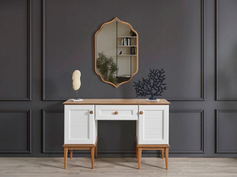 Schminktisch Schminktisch Set Konsole Spiegel Schlafzimmer Möbel Design Set