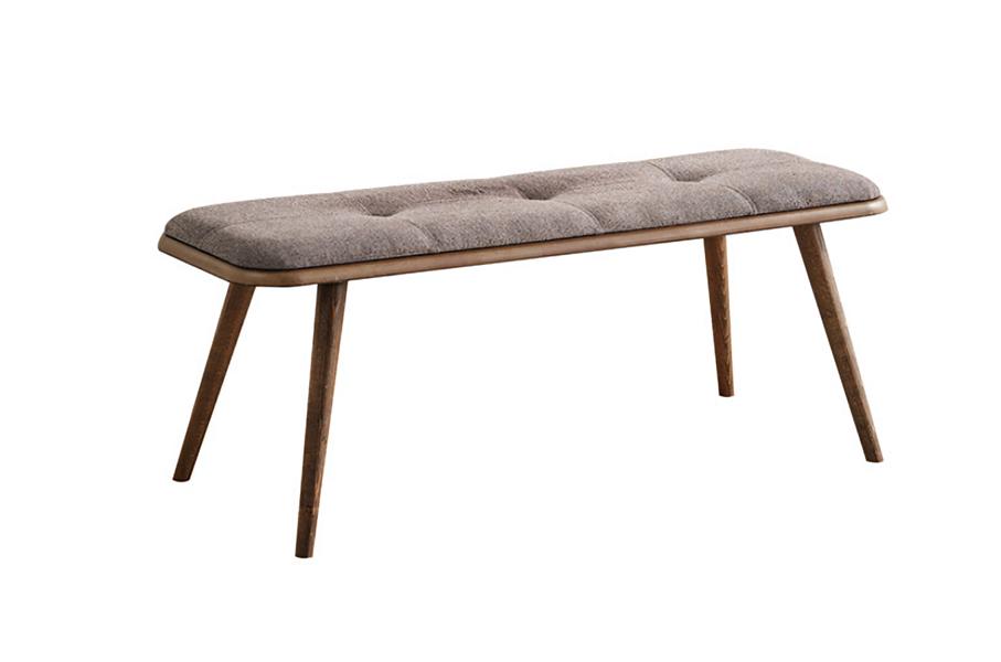 Sitzbank Bank Möbel Polster Polsterbank Esszimmer Sitzer Stoff Braun Design