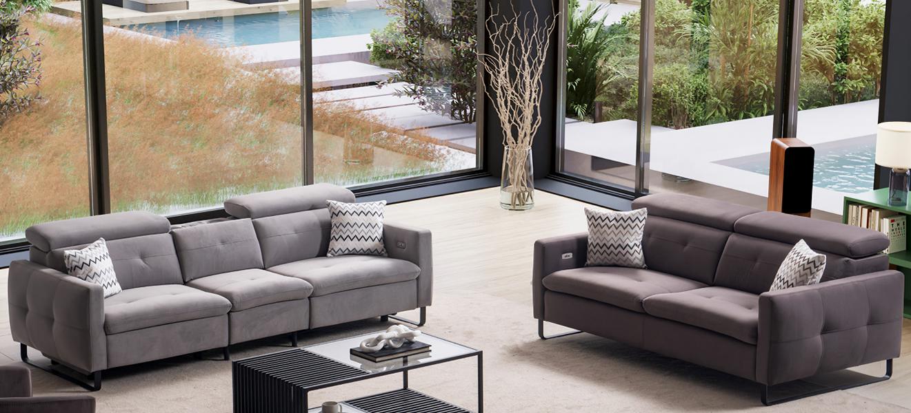 Design Wohnlandschaft Sofagarnitur 3+2 Sitzer Stoffsofa Wohnzimmer Polstermöbel
