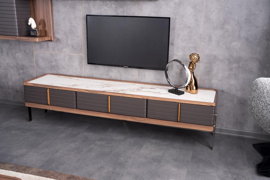 Sideboard Marmoroptik TV Lowboard Fernsehschrank TV Schrank Anrichte