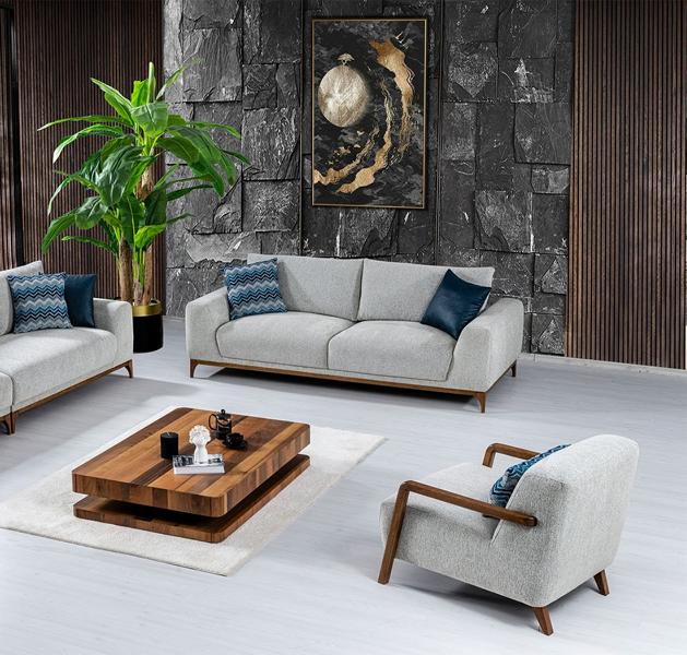 Sofa Wohnzimmergarnitur Polstergarnitur Set Sofakombination Sitzgarnitur 3+1
