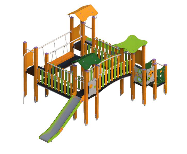 Spielplatz Rutschbahn Klettergerüst Spielstätte Bewegungsfläche Erlebnisplatz