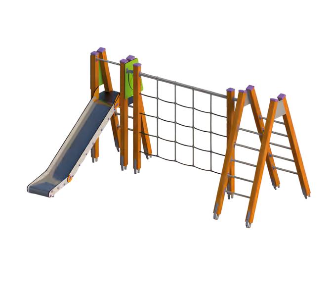 Erlebnisspielplatz Waldspielplatz Klettergerüst Spielbereich Bewegungsfläche