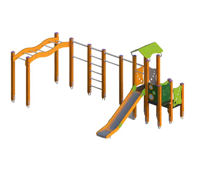 Rutschbahn Kletterpark Spielplatzanlage Spielzone Freiluftspielplatz Spielinsel