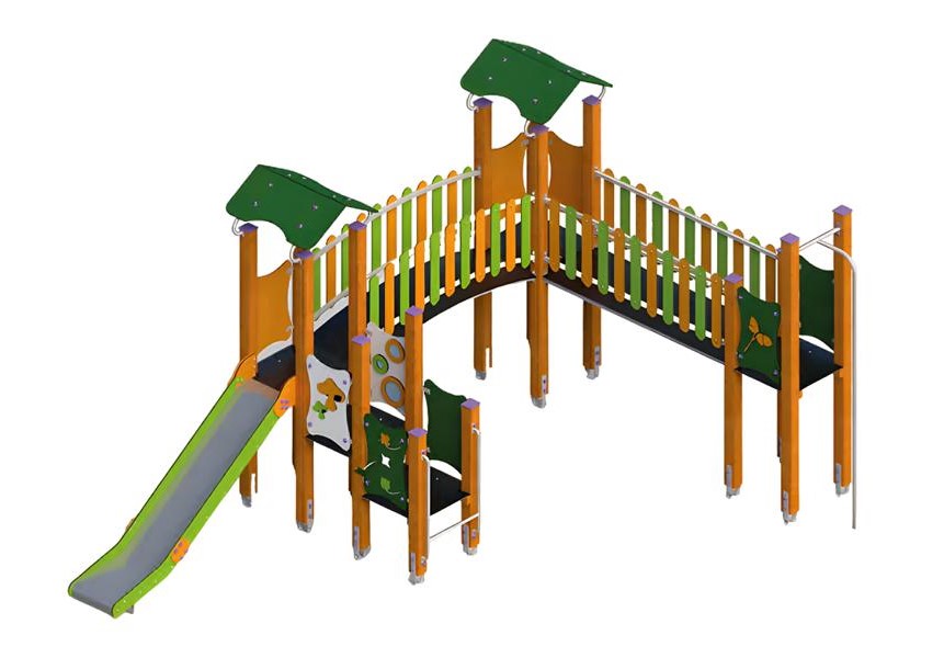 Spielzone Kletterpark Spielplatzanlage Rutschbahn Freiluftspielplatz Spielinsel