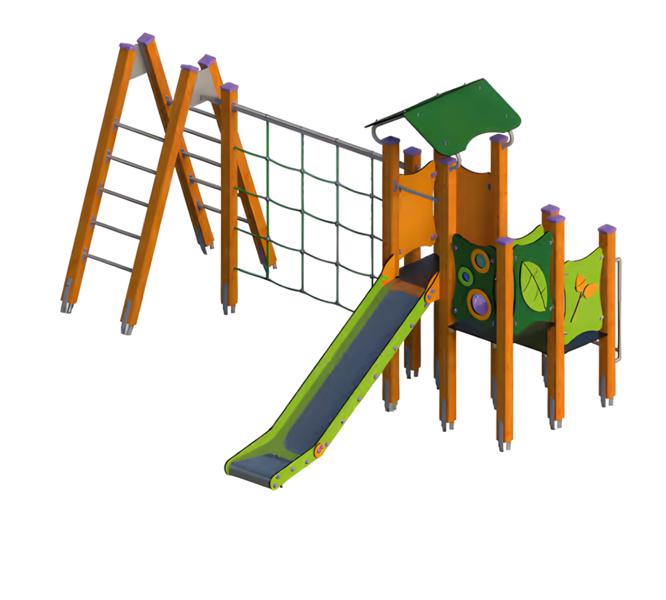 Kletterpark Spielplatzanlage Rutschbahn Spielzone Freiluftspielplatz Spielinsel