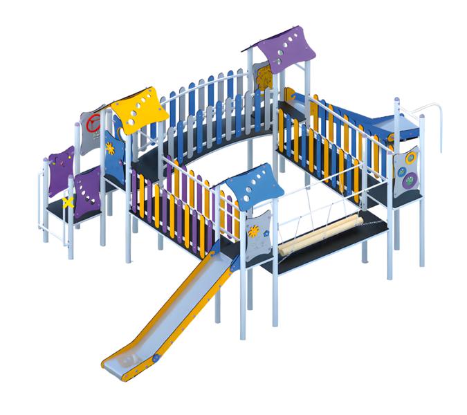 Spielplatz Kinderspielplatz Spielgelände Klettergerüst Rutschbahn Aktivplatz