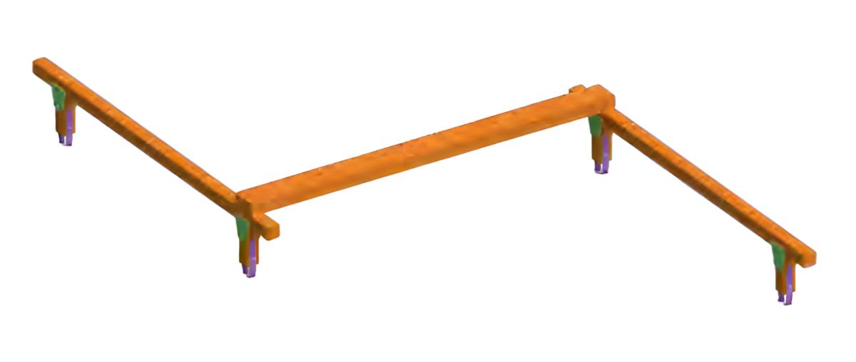Schwebebalken Spielbalken Abenteuerbrücke Wackelsteg Spielplatz Übungsbalken