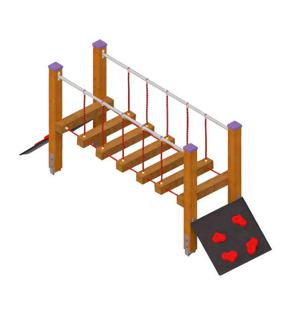 Wackelbalken Spielplatz Balancierbrücke Hängebrücke Kletterbrücke Schwebebalken