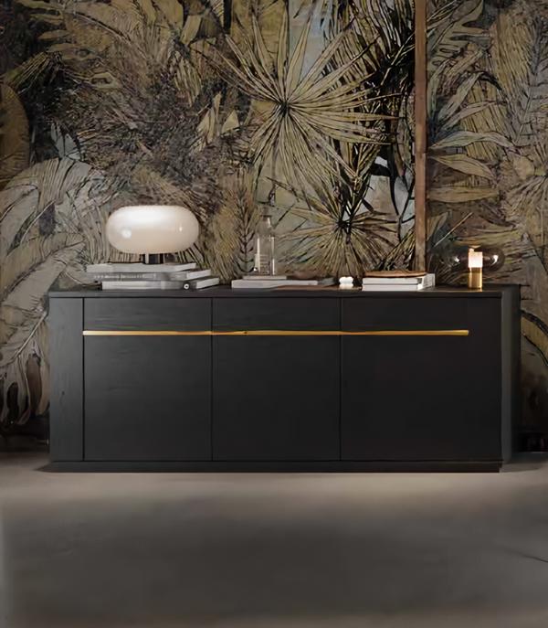 Designer Kommode Anrichte Schrank Regal Holz Luxus Kommoden Sideboard Neu
