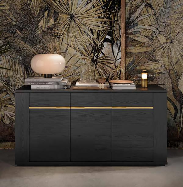 Kommode Luxus Sideboard Wohnzimmer Modern Holzschrank Schrank Holz Anrichte Neu