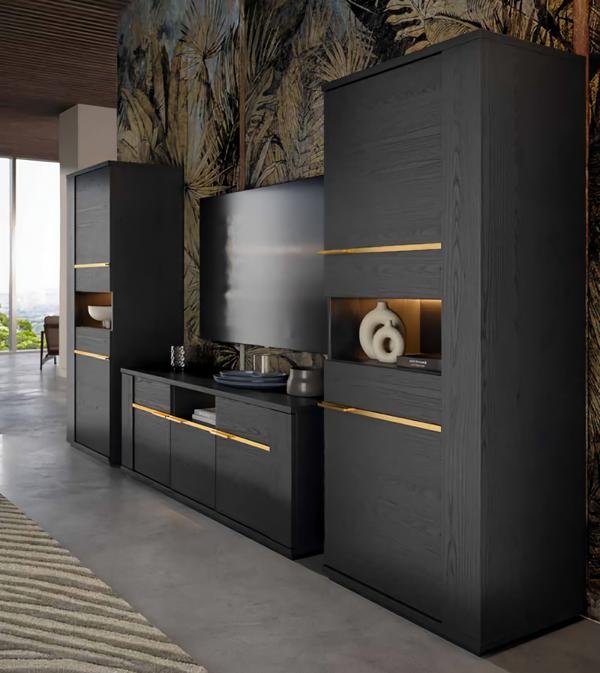 Wohnwand TV-Schrank Wohnzimmer Set Modern Wohnmöbel Modern Wohnzimmer Neu