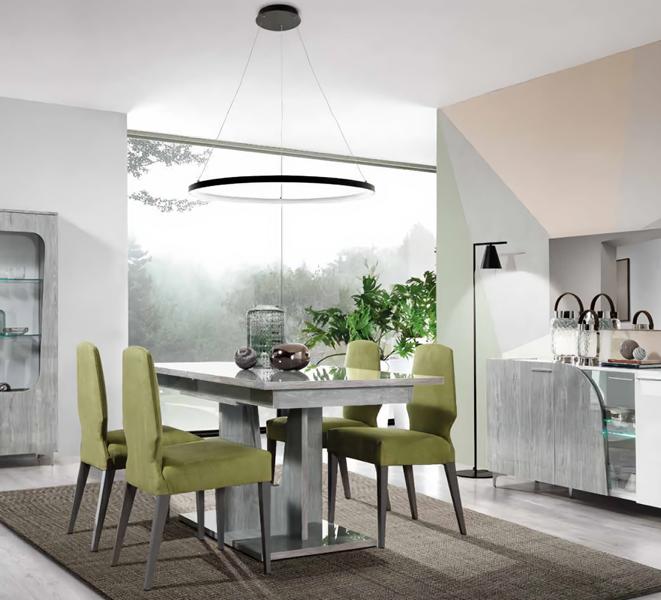 Esszimmer Set Garnitur Tisch 4x Stühle Design Modern Möbel Luxus Esstisch Neu