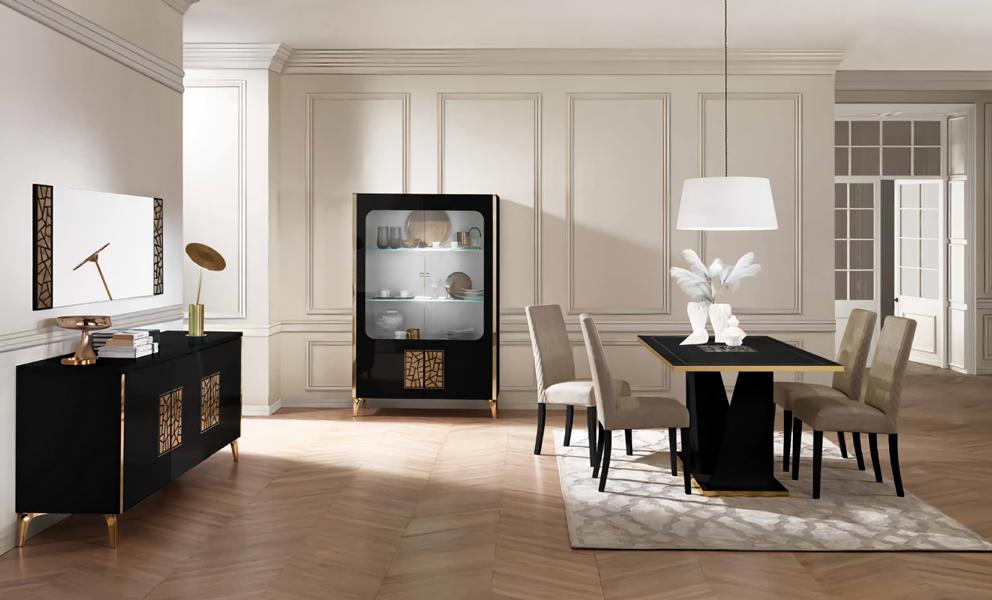 Esszimmer Set 8tlg Esstisch mit 4x Stühle Modern Design Luxus Möbel Komplett Neu