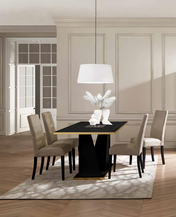 Set 4x Stühle Esstisch Esszimmer Set Modern Esszimmer Polsterstuhl Design Möbel
