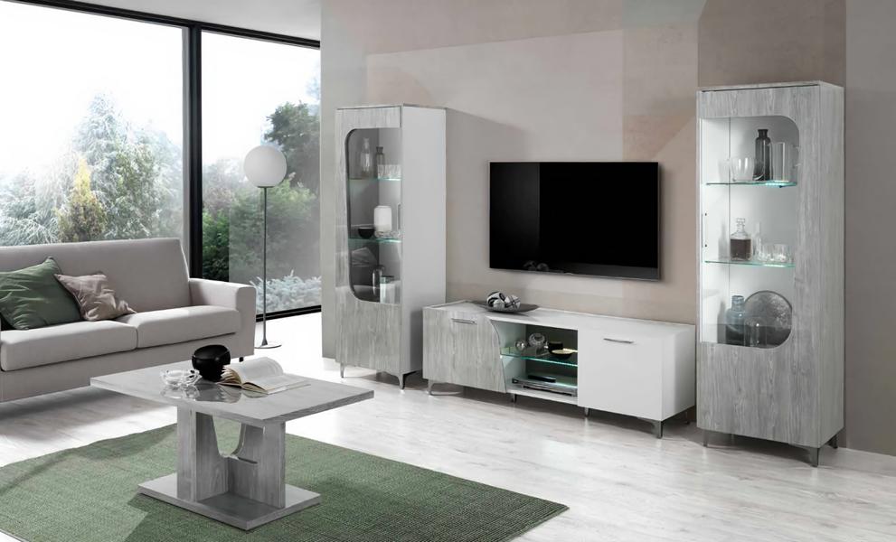 Wohnzimmer Wohnwand TV-Ständer Regal Luxus Design Set 4 tlg Modern Möbel Neu