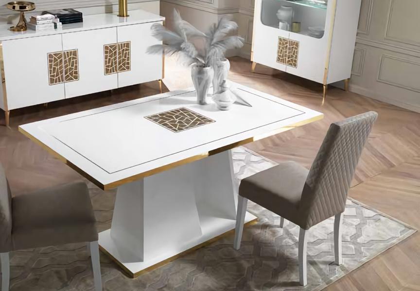 Tisch Modern Esstisch Weiß Tisch Esszimmer Wohnzimmer Luxus Design Tische Neu