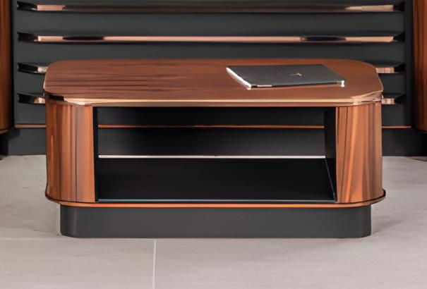 Braun Büro Couchtisch Arbeitszimmermöbel Design Tische Beistelltische Neu