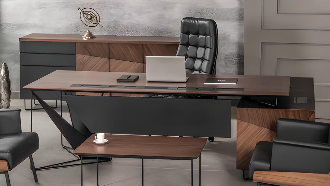 Eckschreibtisch Büro Einrichtung Chef Zimmer Möbel Design Schreibtische Möbel