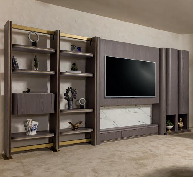 TV Möbel Set Multifunktionswand Medienwand rtv wand Fernseher Lowboard sideboard