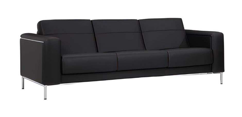 Büromöbel Sofa 3 Sitzer Couch Polster Modern Luxus Leder Design