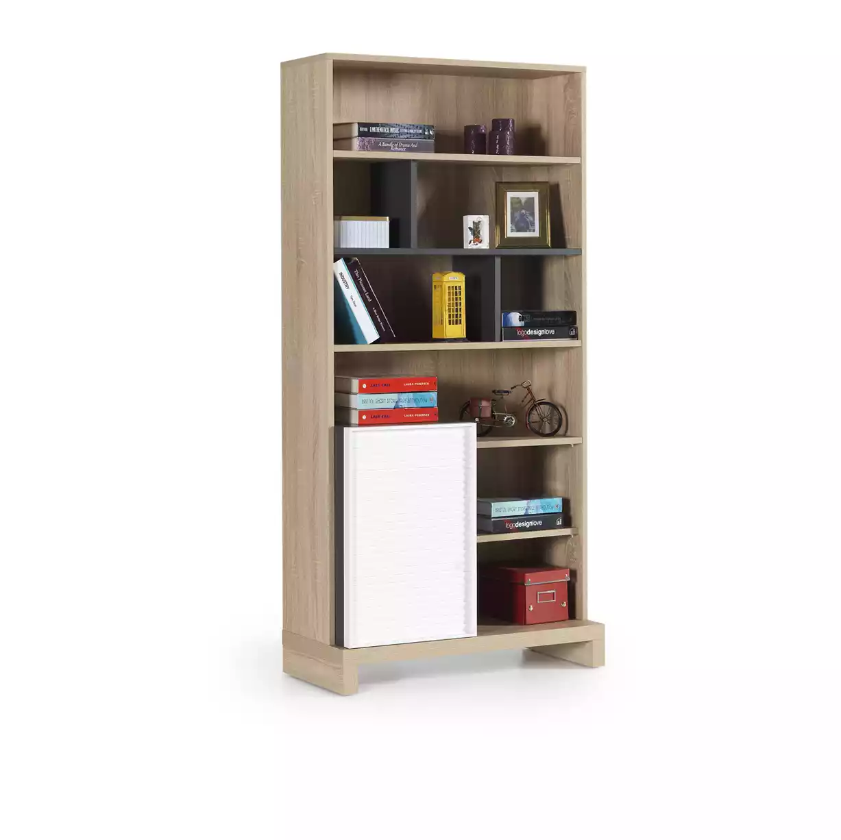 Bücherregal Kinderregal Aufbewahrungsregal Holz Braun Kinderschrank