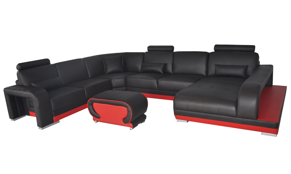 Wohn Couch Leder Sofa Landschaft Sitz Polster Garnitur Eck Sofas Garnituren Neu