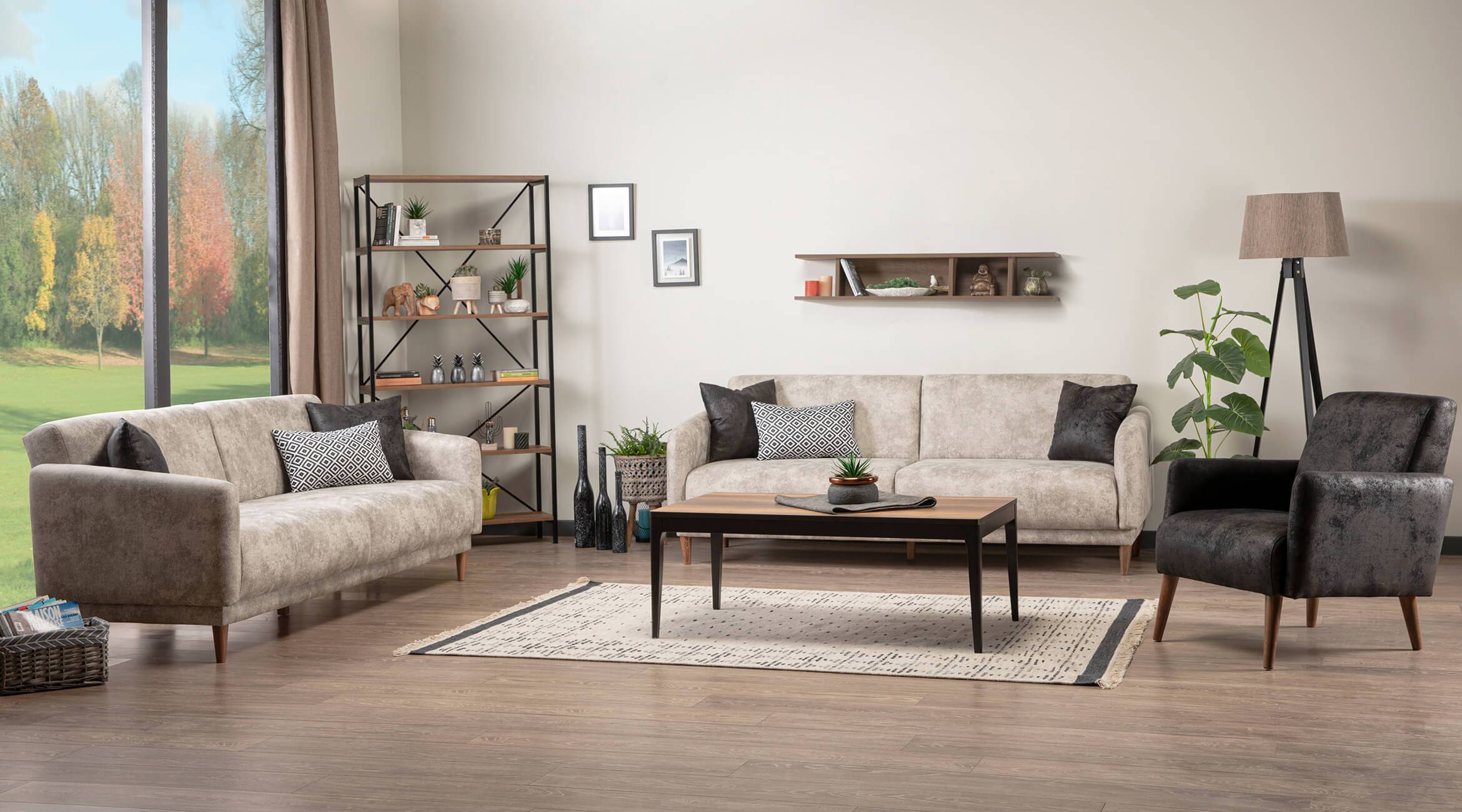 Relaxgarnitur Sofa-Set Sofagarnitur Lounge Polster Sitzgruppe Sofa Couch 6tlg