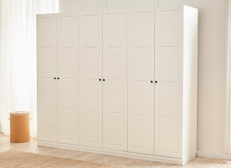 Kleiderschrank Weiß Luxus Schlafzimmer Garderobenschrank Holzschrank