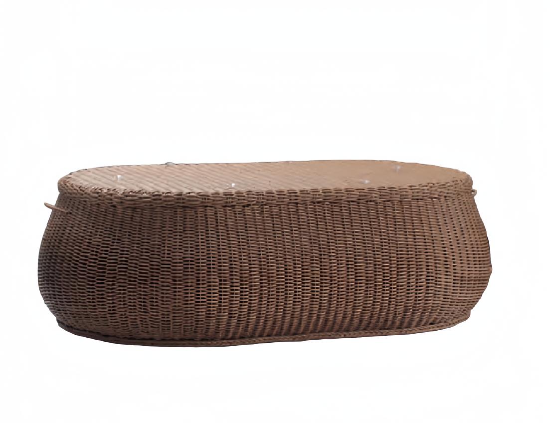 Couchtisch Braun Kaffeetisch Beistelltisch Designer Rattan Tische Terrasse