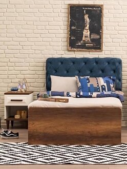 Schlafzimmer Set 2tlg Bett Luxus Nachttisch Design Einrichtung Garnitur