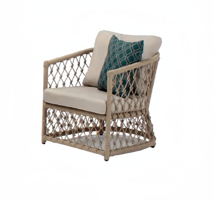 Sessel Beige Design Couch Sofa Relax Rattan Lounge Polster Sitzer Luxus