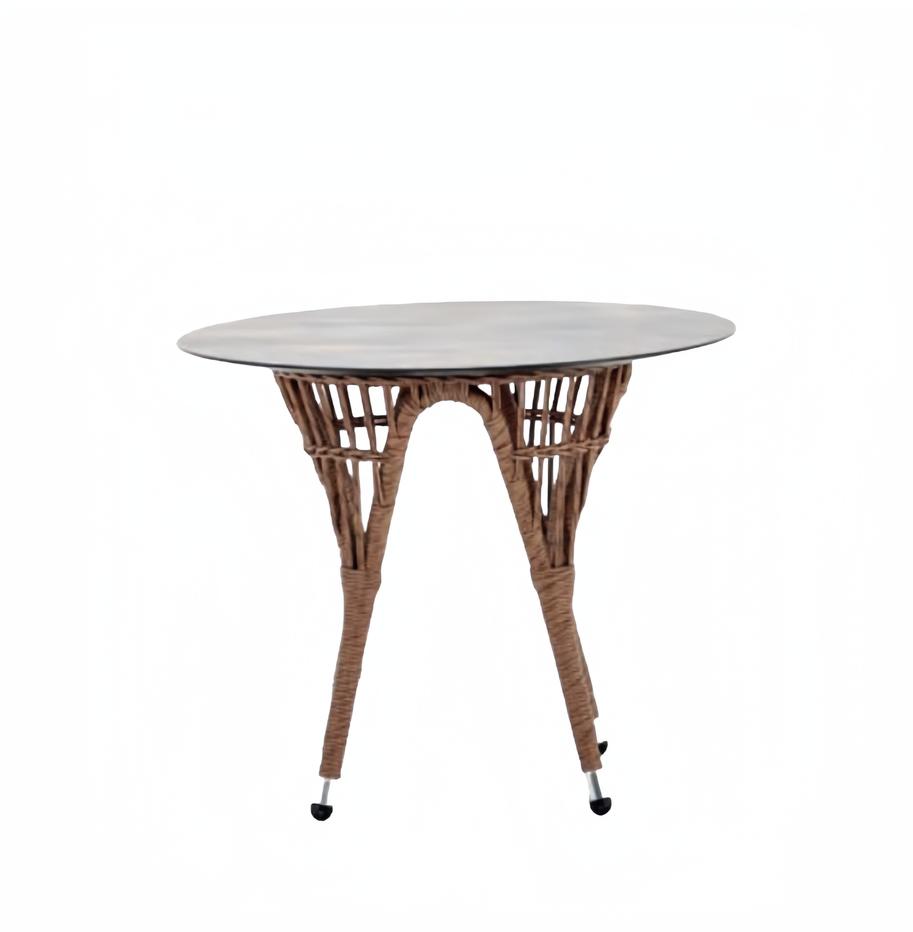 Couchtisch Rattan Braun Beistelltisch Designer Couchtisch Terrasse Luxus Möbel