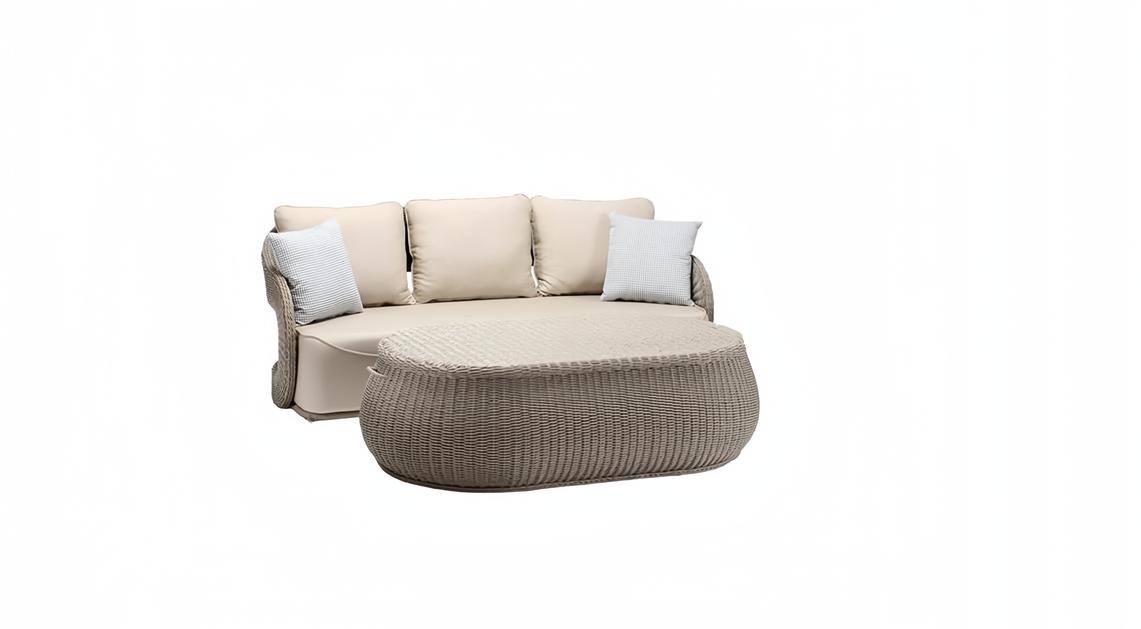 Rattanmöbel Gartenmöbel Sofagarnitur Terrasse Set Outdoor Lounge Balkon 2tlg.