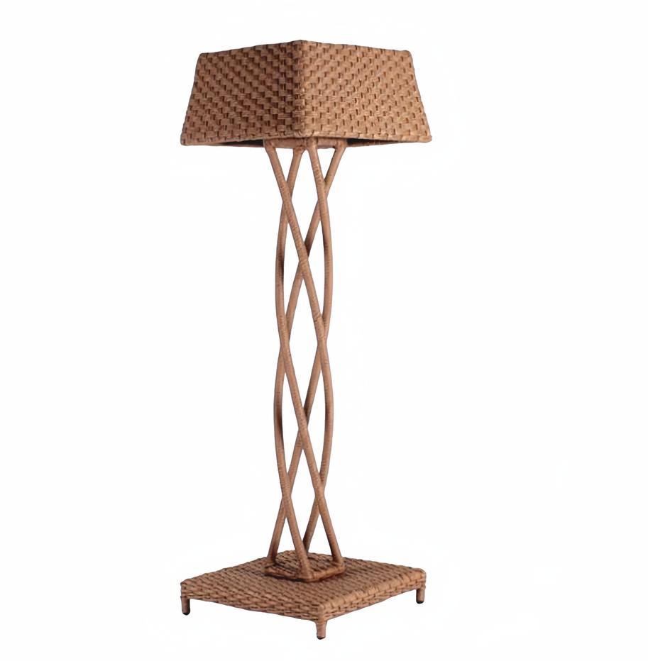 Stehlampe stilvoll Rattan Beige Modern Luxuslampen Stehlampenständer Lampe