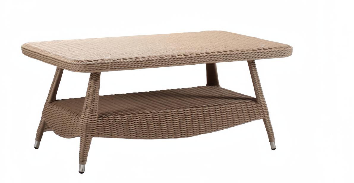 Couchtisch Braun Luxus Rattan Elegantes Terrasse Design Tische modern Möbel